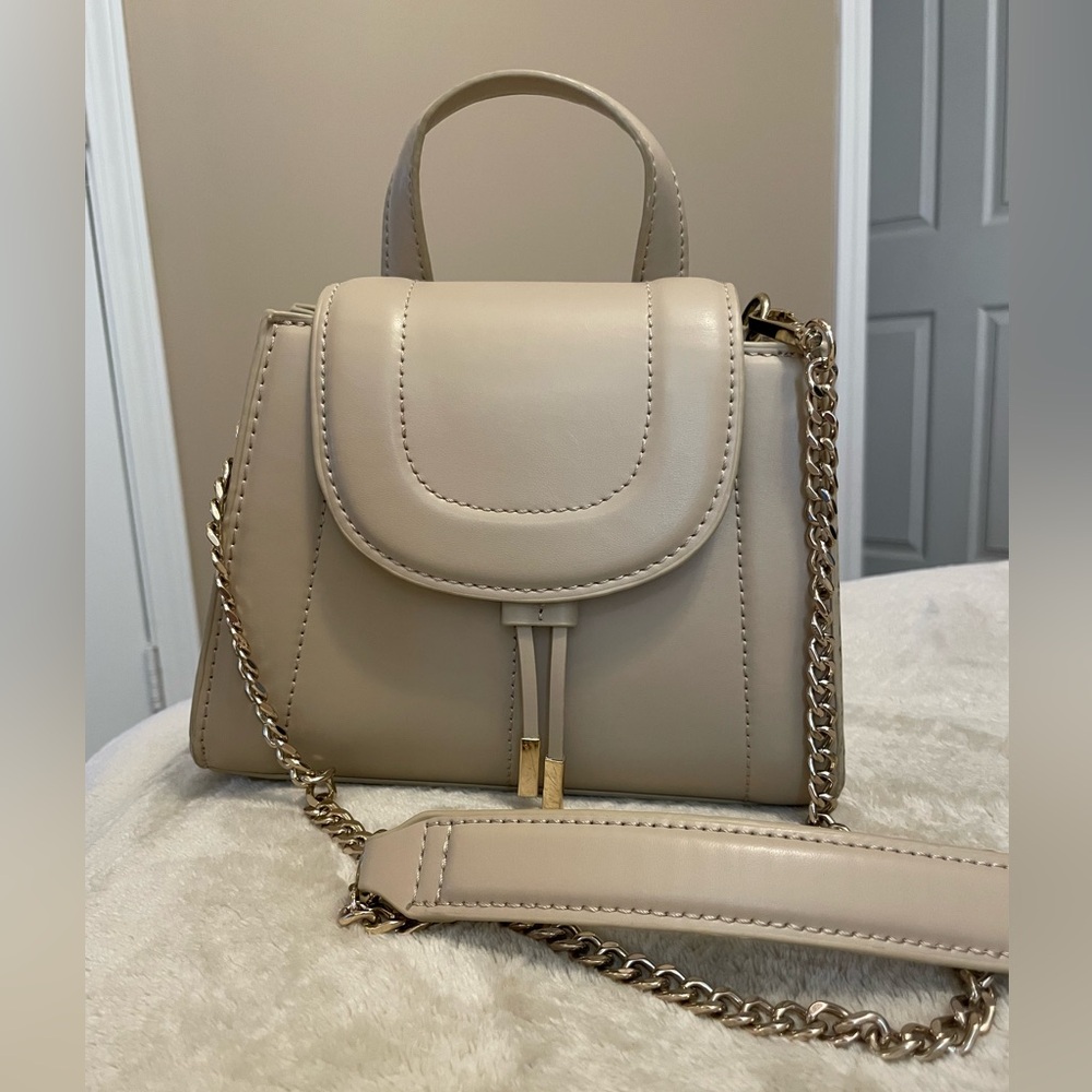 Zara cream cross body purse